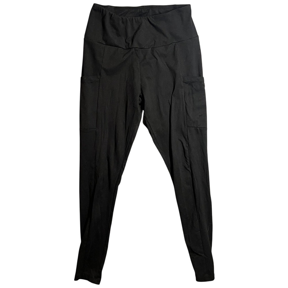 rue21 Women's Black High Rise‎ Leggings with Pockets Size Medium